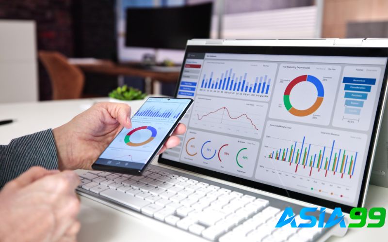 Hệ thống đại lý Asia99 dashboard quản lý thông minh và báo cáo real-time