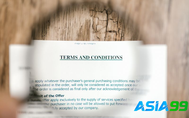 Miễn trừ trách nhiệm Asia99 chính sách rủi ro và giới hạn pháp lý